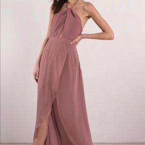 Blush maxi dress